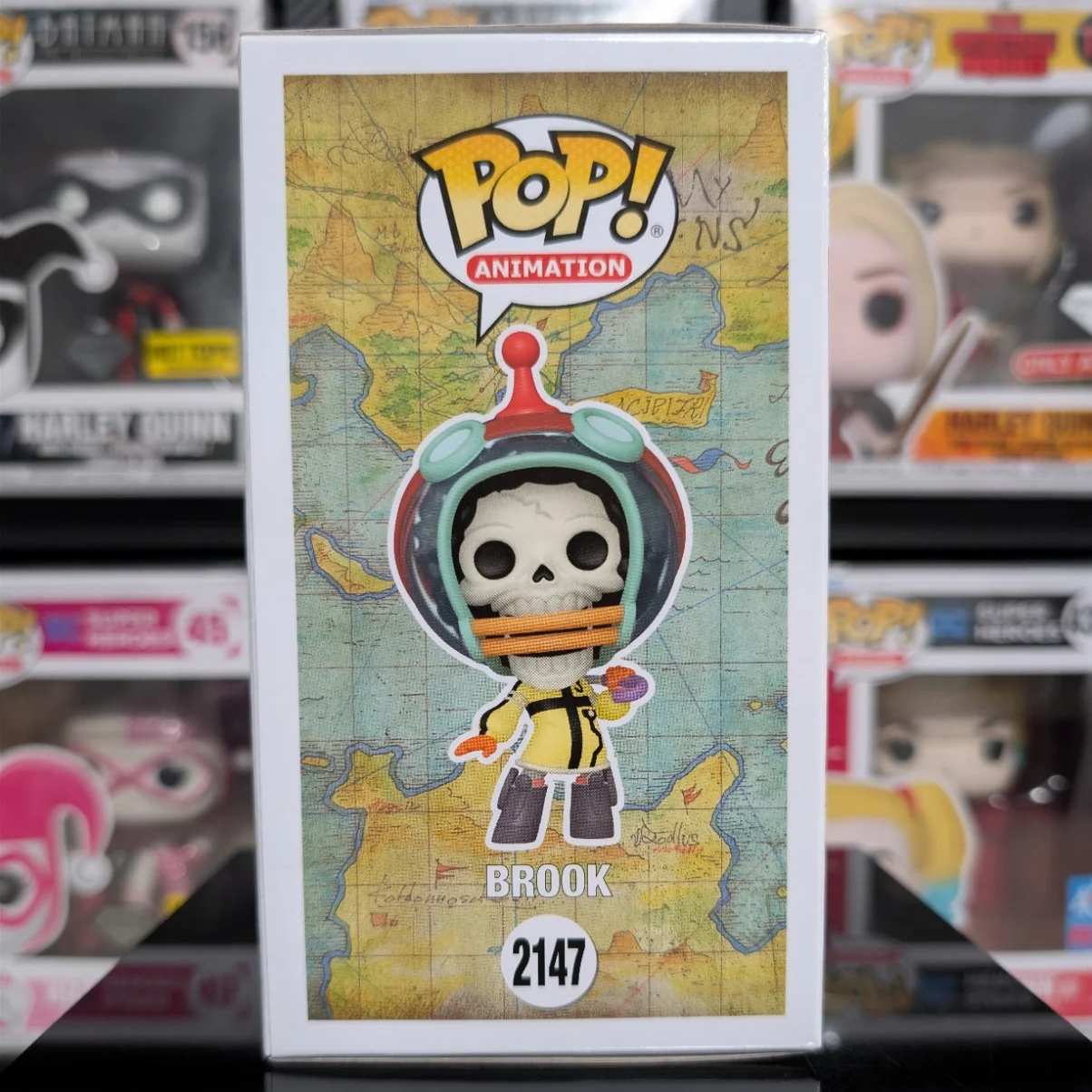 Figura de Brook # 2147 (Egghead Arc) Figuras de edición limitada de Anime de una pieza, figuras genuinas oficiales de Funko Pop, regalo para fanáticos del Brook