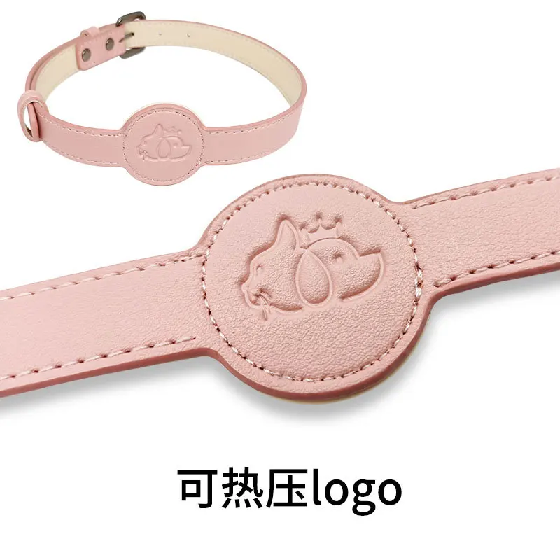 Für Apple Airtag Schutz Tracker wasserdicht Haustier Hund Anti-Lost Position ierung Silikon Pu Halsband Anti-Lost Haustier Katze Hunde halsband – Detail 5