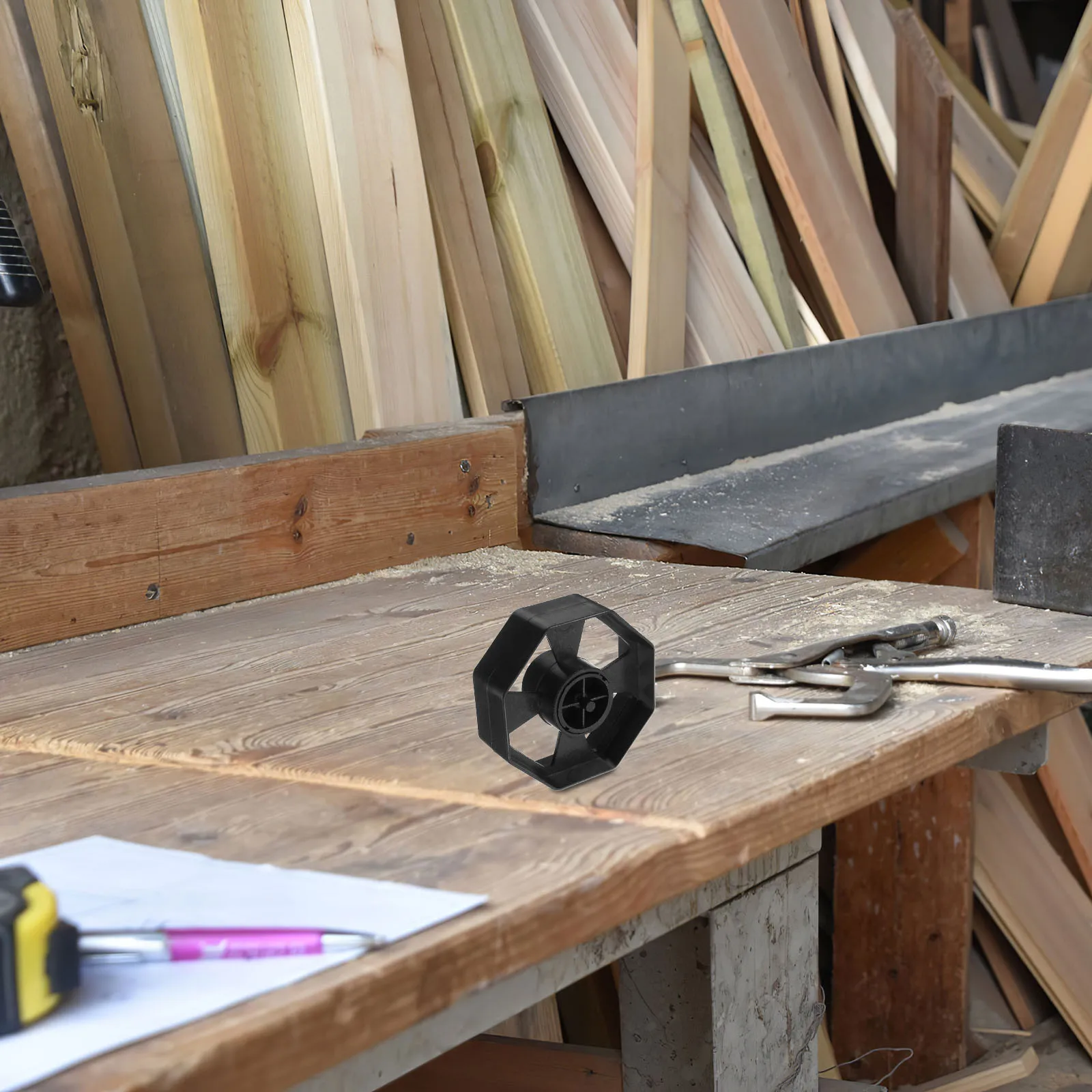 

3 set 3 Sets Dispenser Rolling Wheel: Black Wheel For Desktop Holder Accessories Effortless Tape Replacement Movable Roller Core