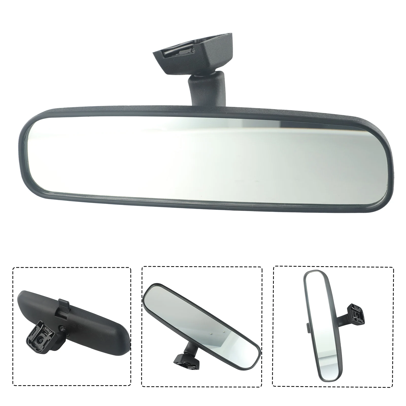 1PCS Interior Inside Rear View Mirror For MITSUBISHI Pa-jero Grandis Lancer Mirage A047171 MN124448 Plastic Shell Black Parts