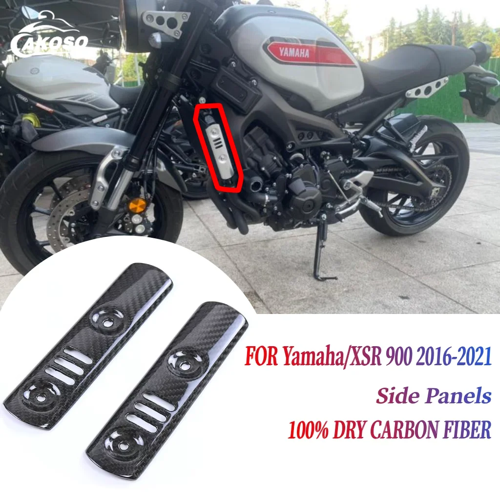 

For Yamaha XSR900 2016-2021 Motorcycle Carbon Fiber Side Panels Real 3K Dry Carbon Modified Bodywork Accessories