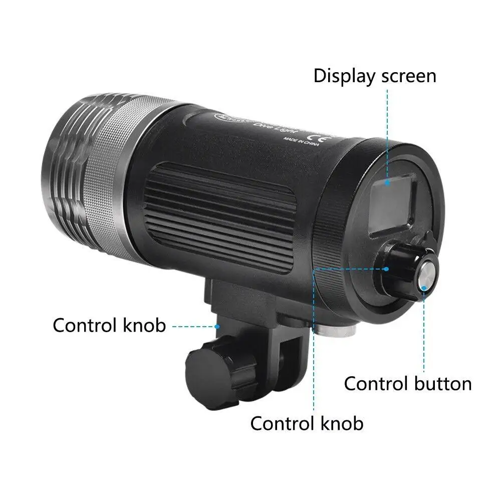 Seafrogs MK-01 Professional Diving Flashlight Underwater Diving Strobe Light 100m Waterproof LED Photography Video Light