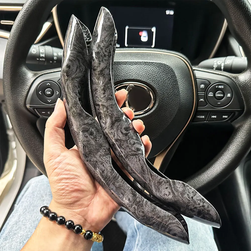 D-shaped,Round Car Steering Wheel Cover Peach Wood Grain Retro Style Modified Steering Wheel Styling Anti-slip Accessories 2025