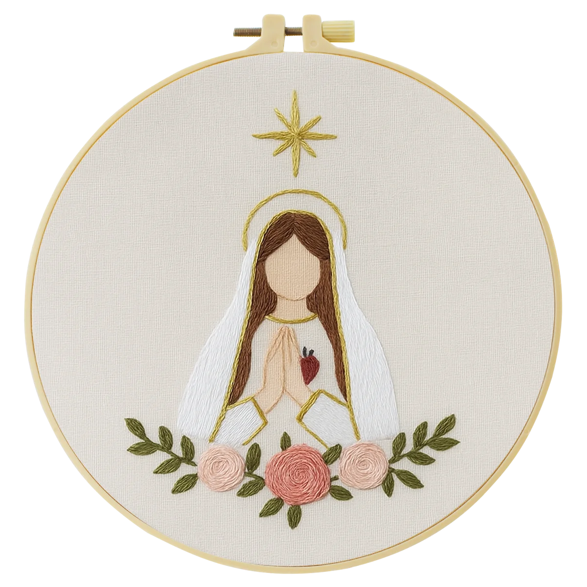 1 Stück 20X20CM/15X15CM 7,87/6,3 Zoll Bodhisattva-Tasche Stickerei-Starter-Kit DIY-Kit DIY-Stickerei-Set Handarbeiten Malerei – Detail 3