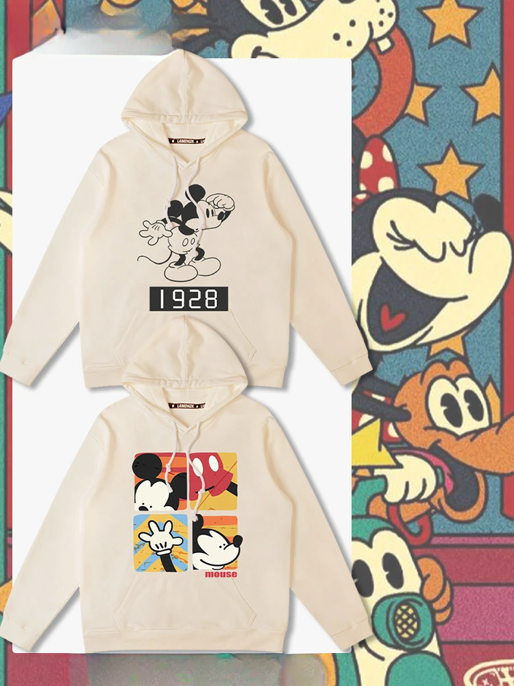 The Autumn and Winter Casual Couple's Clothing Hoodie Fashion New Style Mickey and Minne Cartoon Anime Periphery Women's Hoodie