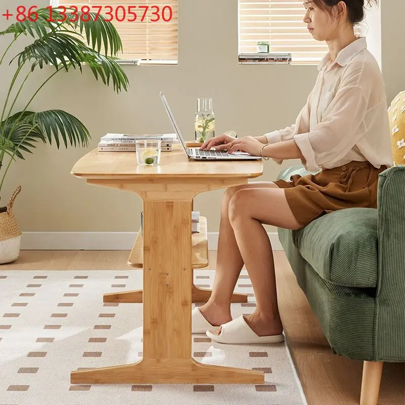 

Журнальный столик для небольшой квартиры, современный, в японском стиле, из массива дерева, простой, для гостиной.