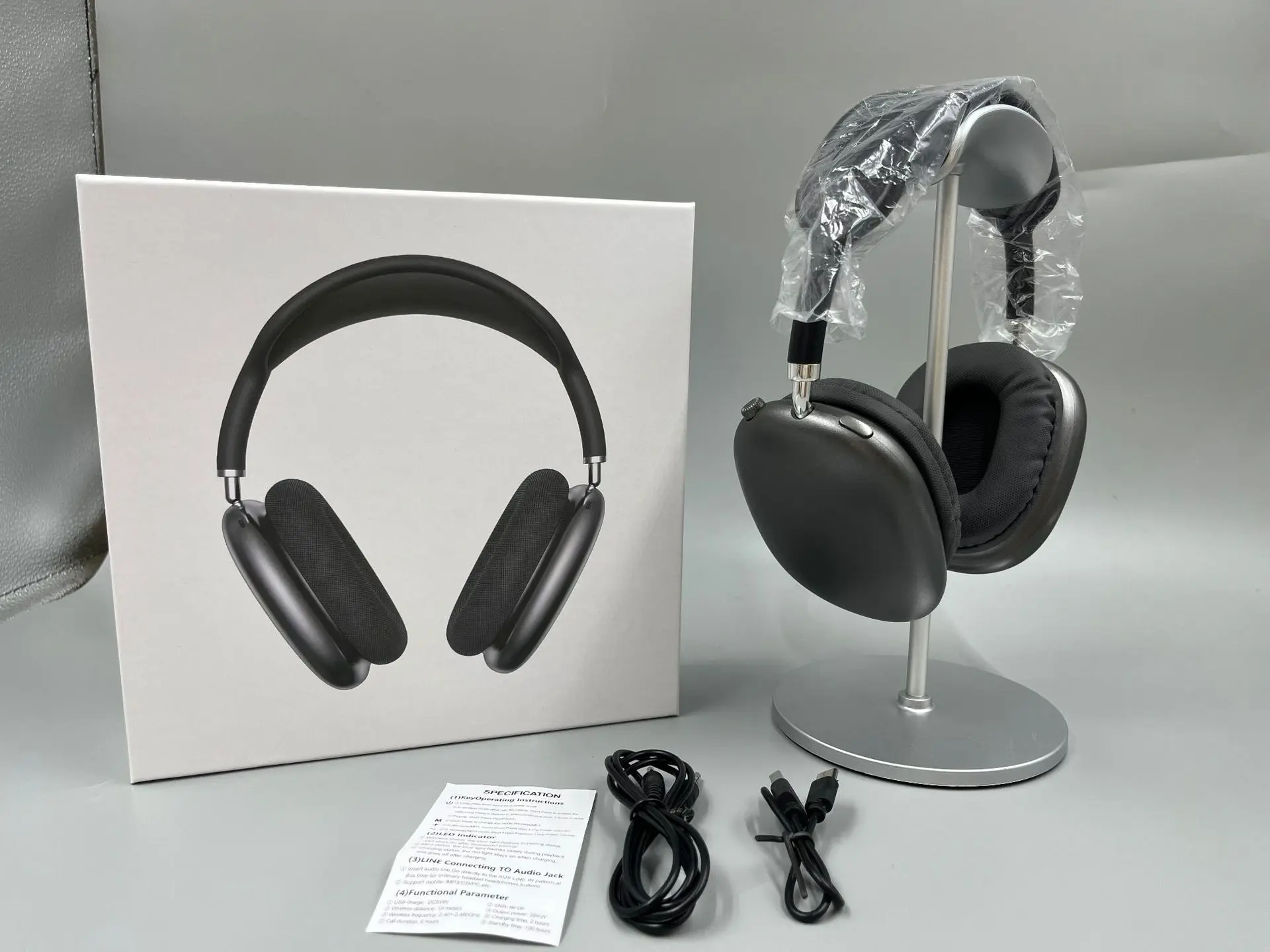 Наушники P9 с креплением на голову, Bluetooth, ремешок с бантом, хлопковая сумка, кожаная беспроводная музыка без наушников, спортивное выдвижное окно//