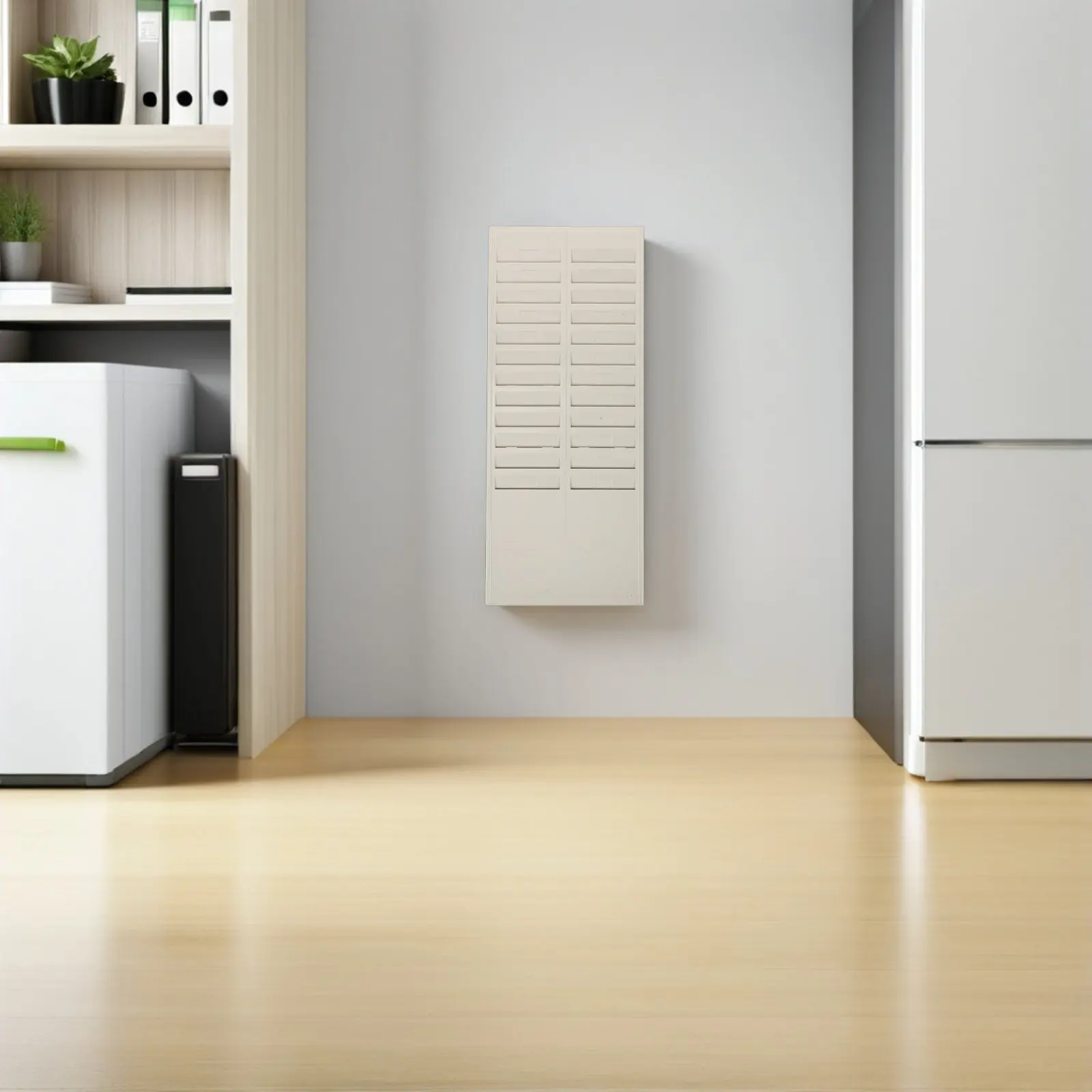 

Набор из 2-х подставок для карт учета рабочего времени, 24 слота, пластиковый держатель для бейджей сотрудников, органайзер для офисного стола, принадлежности для учета зарплаты, 20.04x8.25