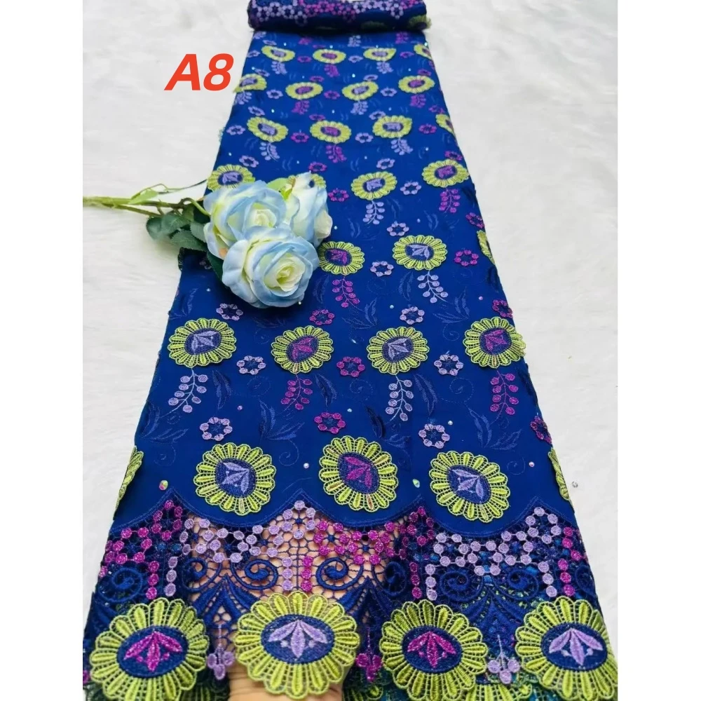 

Африканский гипюровый шнур, кружевная ткань с блестками, 2026, высококачественное кружево, нигерийский французский гипюровый шнур, кружево для шитья свадебного платья