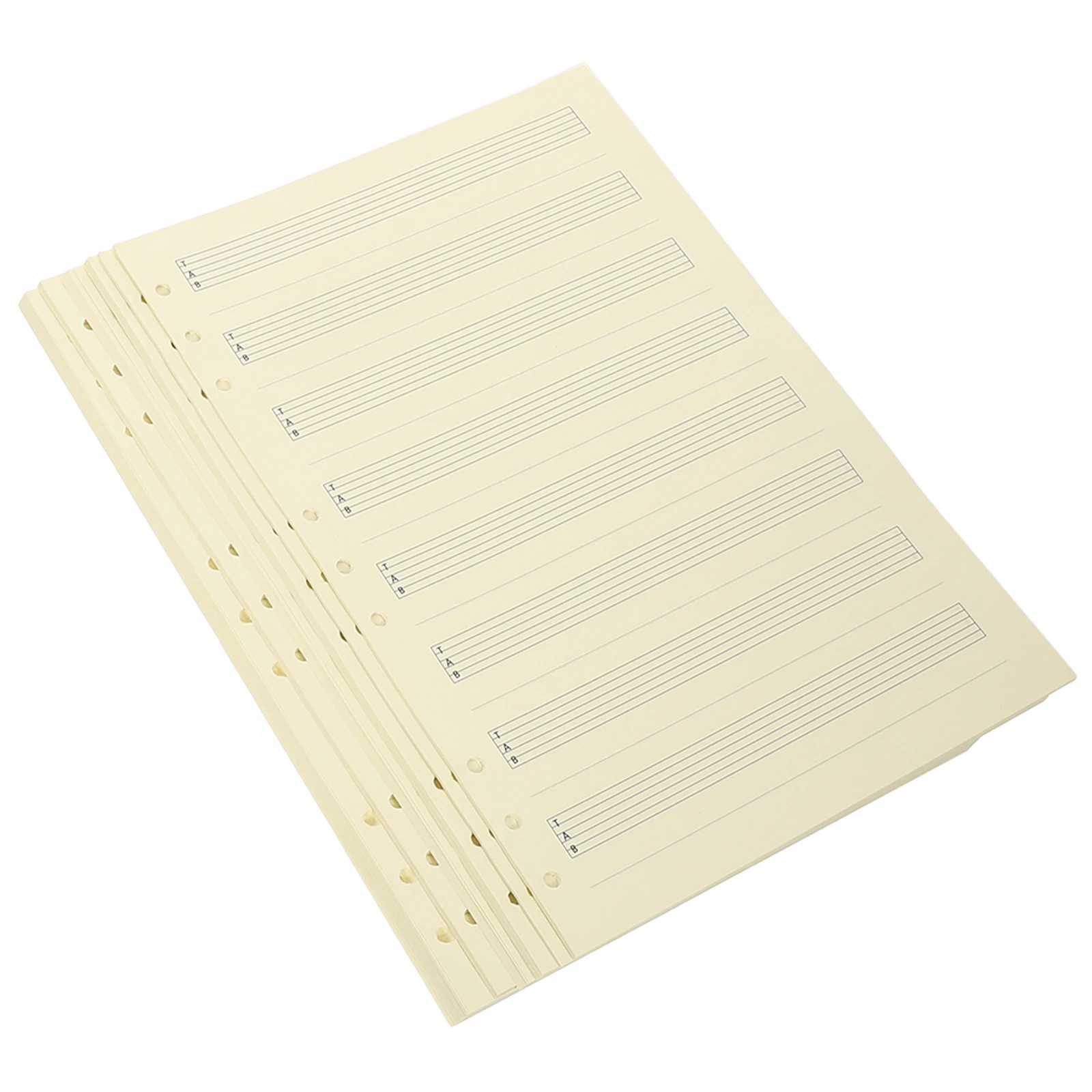 

100Sheets Refill Binder Paper Beginners Professionals Notation Scores Music Teaching Manuscript Inserts