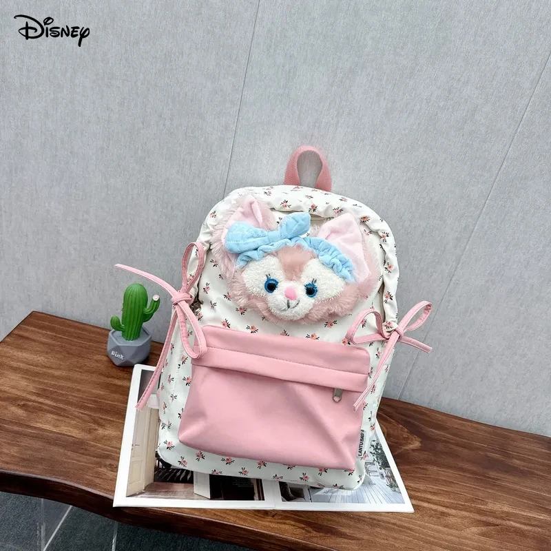 Disney Cartoon Duffy Backpack 2024 New ShellieMay Backpack Student Backpack Large Capacity Durable Leisure Travel Bag