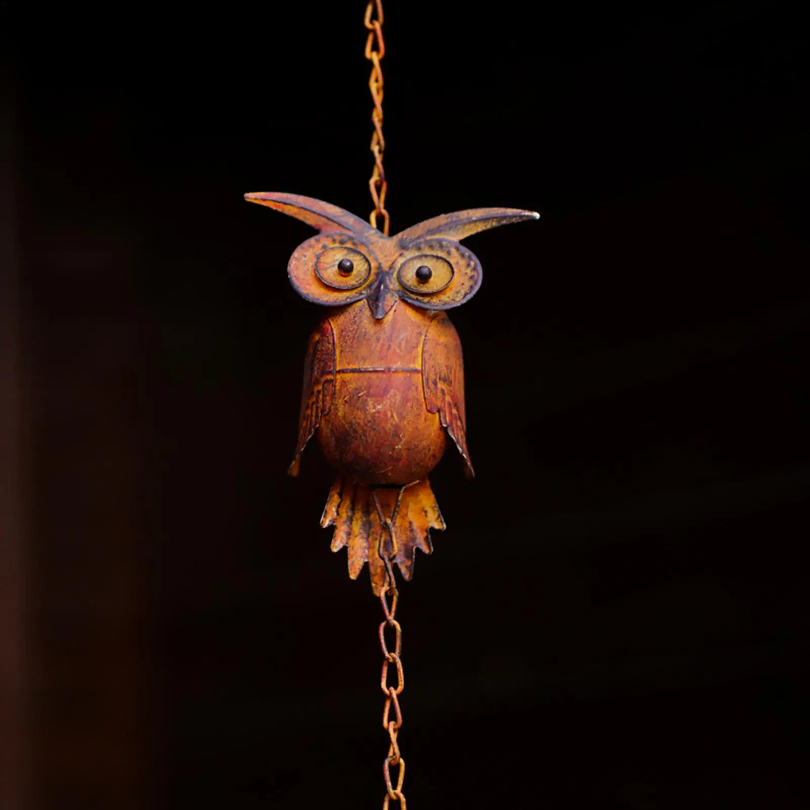 سلسلة المطر 7.5Ft قابل للتعديل البومة مياه الأمطار الماسك ديكور خارجي لمدخل الحمام منضدة منزل مكاتب عطلات الحضانة