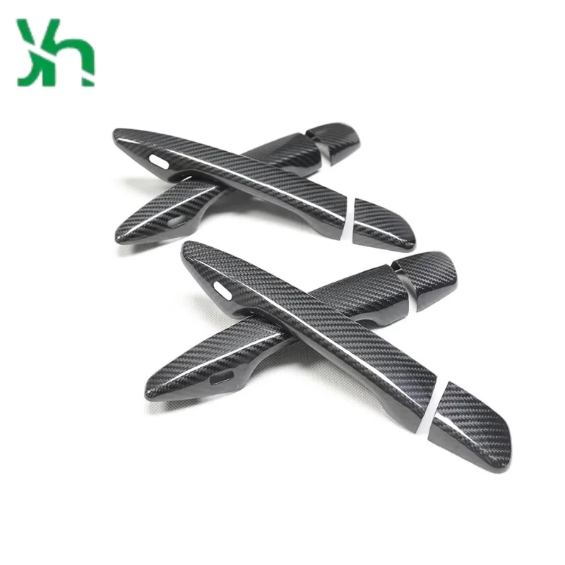 بالنسبة لكزس GT هو غطاء مقبض الباب الجانبي من ألياف الكربون الحقيقية ES GS RX Classic #4