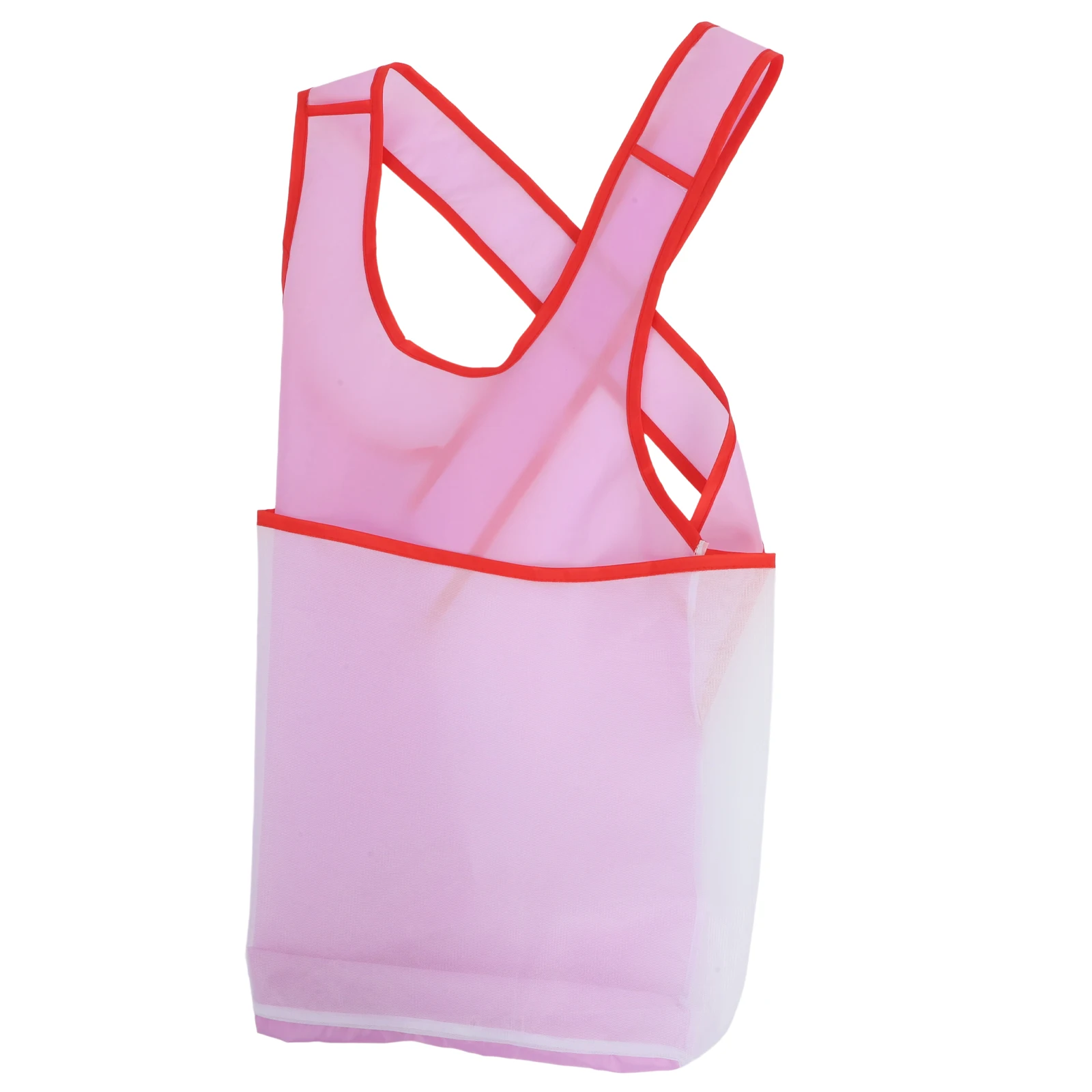 

Laundry Drying Apron Waterproof Portable Sleeveless Women Room Basket Oxford Cloth Mesh Pocket Storage Space Saving Design