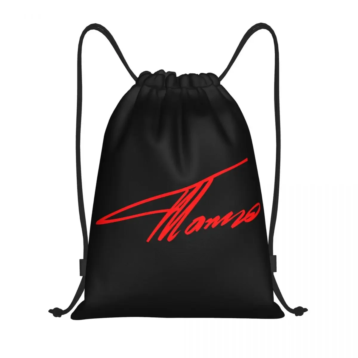 Red Alonso Sports Car Drawstring Bag Men Women Portable Gym Sports Sackpack Fernando Motor Race Training Backpacks