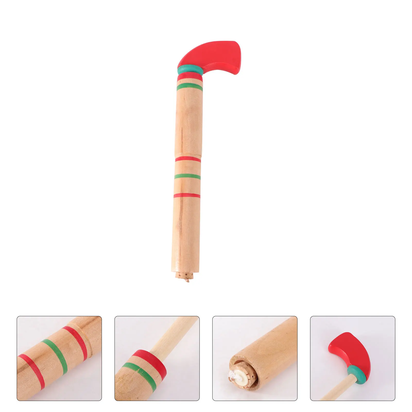 مسدس خشخيشة خشبي ممتاز تعليمي للأطفال، التنسيق بين اليد والعين، لعبة تطوير الدماغ، نوع سحب الخشب، تعليم العلوم #4