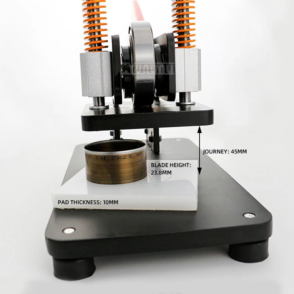 Manual Die Cutting Press Machine, Small DIY Clicker Press for Leather, Felt, and Craft Blanks