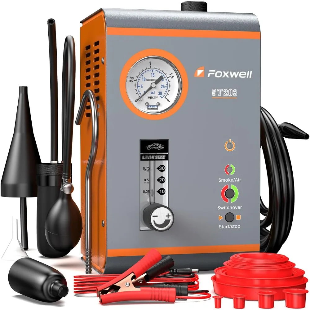 ST203 Rookmachine Automotive Lekdetector, Auto-emissie EVAP Diagnostische Rookmachine Lektester met ingebouwde luchtpomp