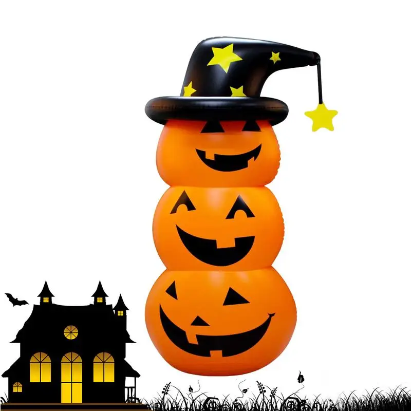 Inflatable Halloween Pumpkin Blow Up Yard Pumpkin Light Decoration Blow Up Inflatables For Indoor Outdoor Yard Garden Lawn