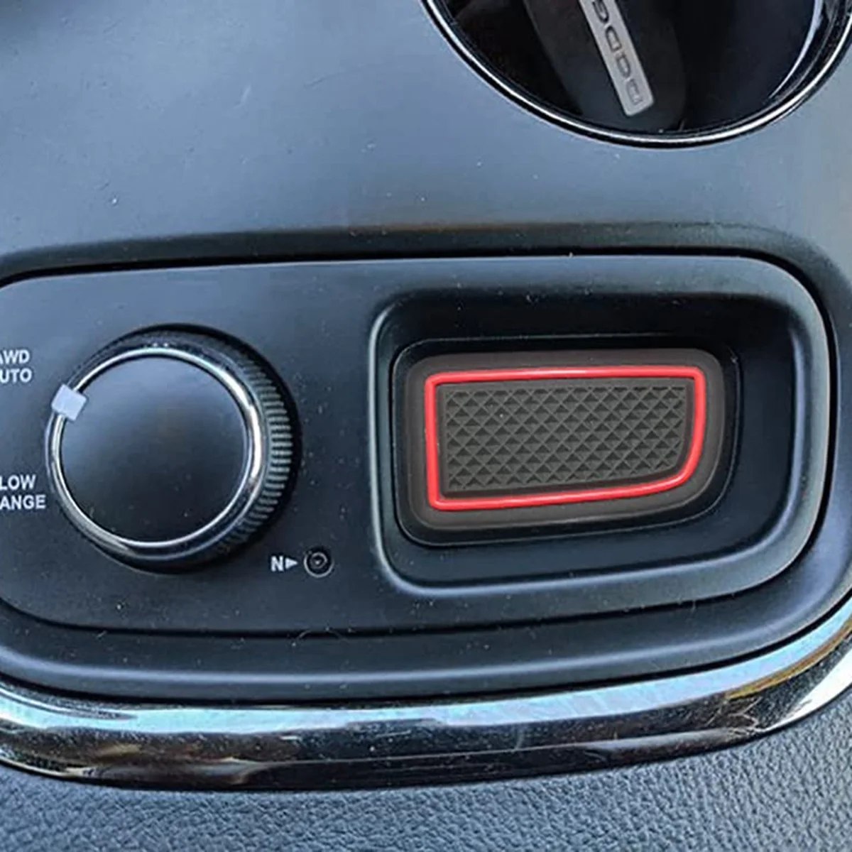 A22F-For Dodge Durango Accessories 2014-2020 Anti Dust Cup Holder Inserts, Door Pocket Liners, Center Console Liner Mats