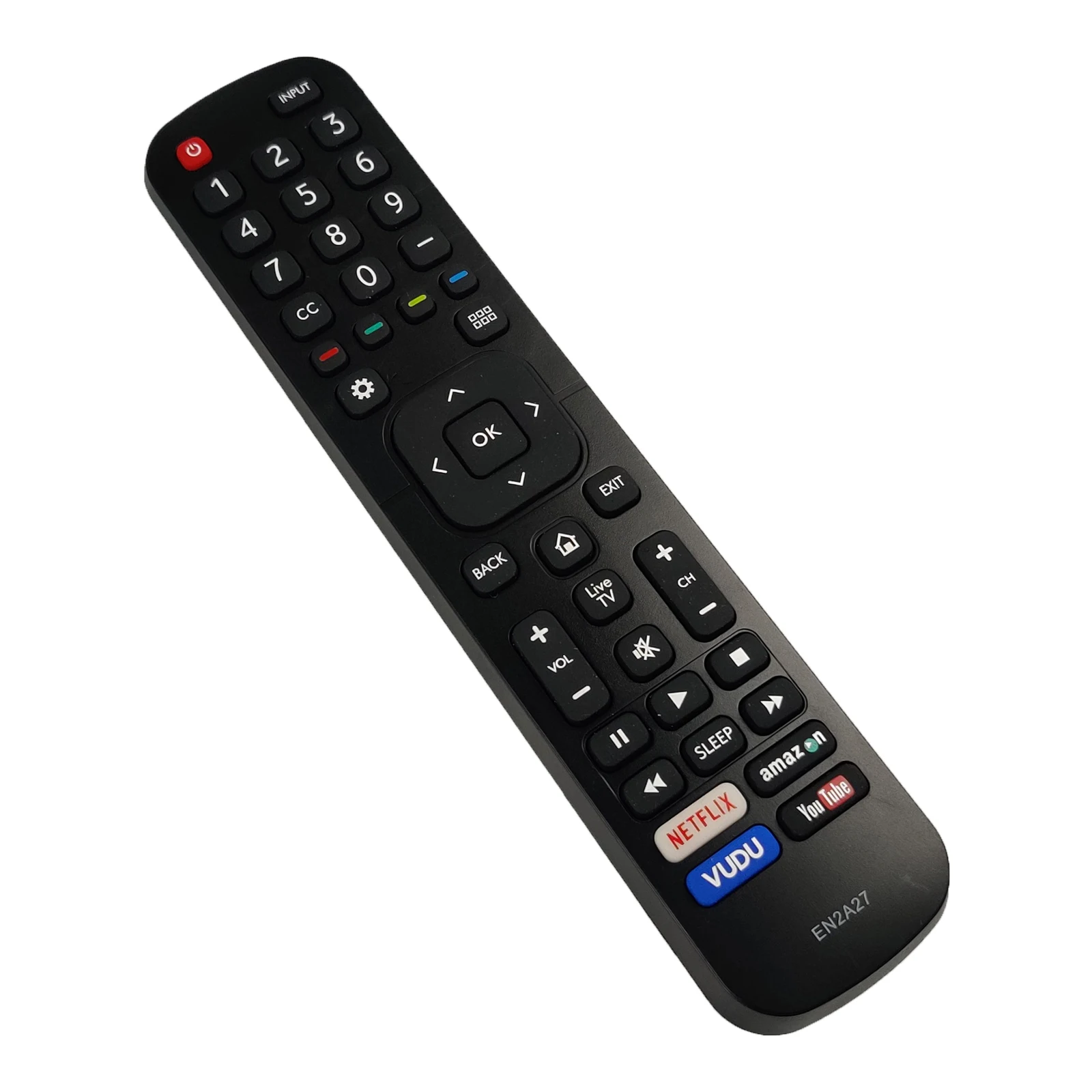 EN2A27 SMATAR New Replacement Hisense TV Remote Control for Hisense 4K LED Smart TVs EN2A127H EN2A27HT EN2AN27H EN2AS27H EN2D27