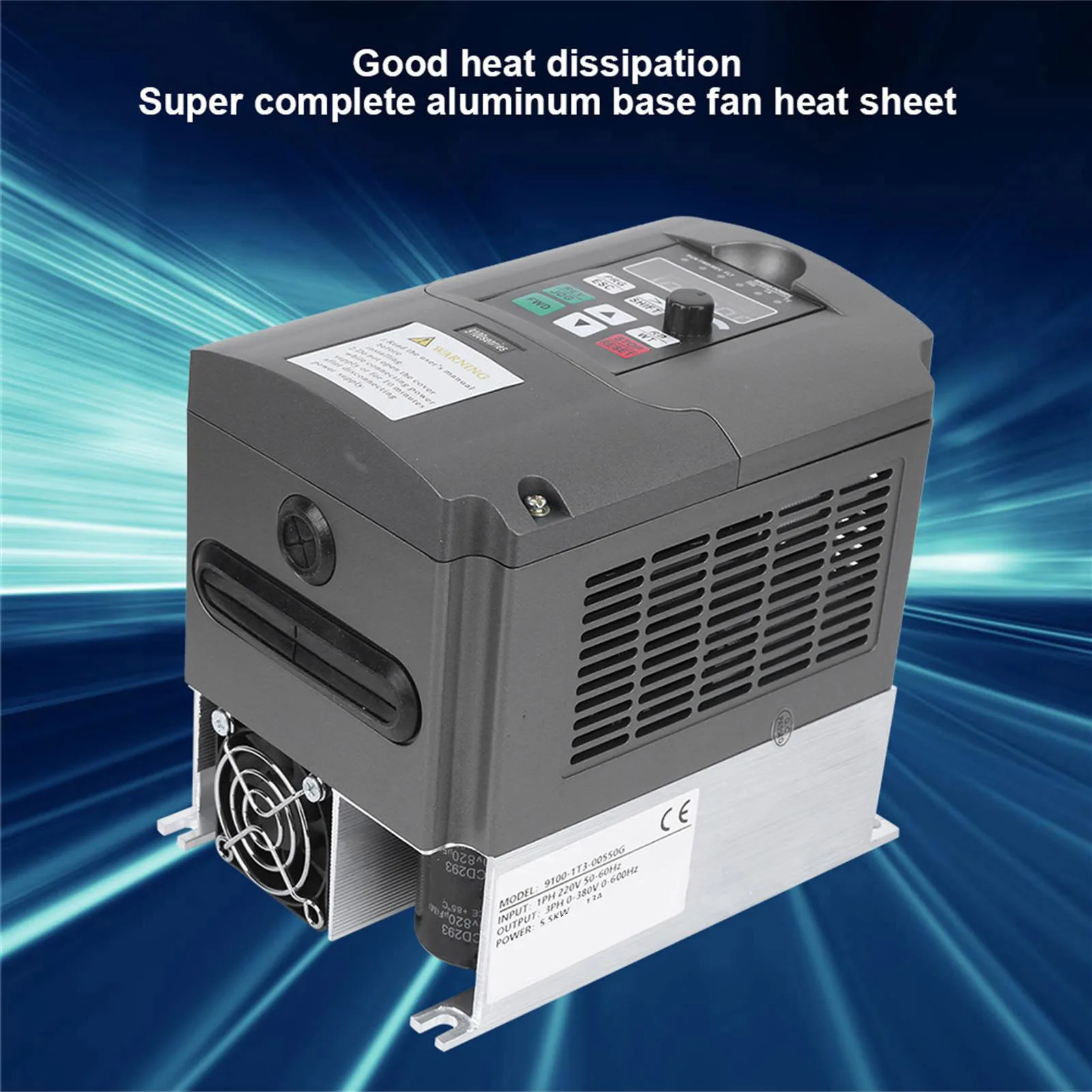 Inverter NFLIXIN 9100‑1T3‑00550G Inverter Single‑Phase to 3‑Phase 380V Motor Controller 5.5KW Motor Control Inverter