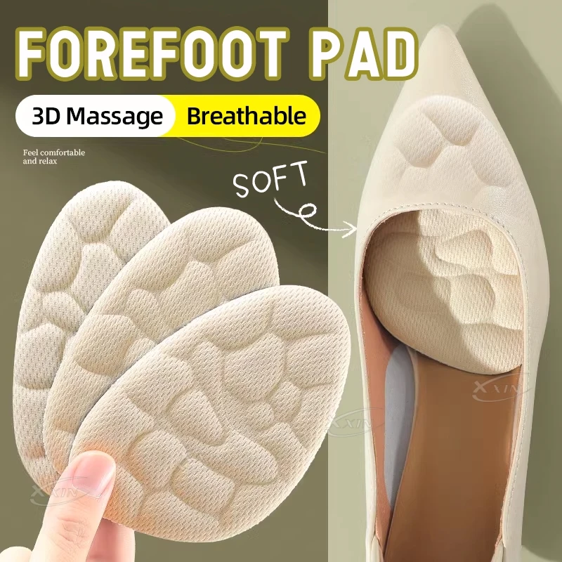 【Xxin】High Heel Shoes Insole Sponge Forefoot Cushion Soft Shock-absorbing Women Shoe Pad image 2