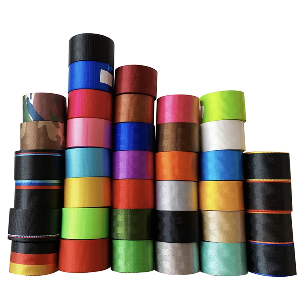 3.6 Meters Colorful Car Safety Belts, 48mm Width Polyester Seat Belt