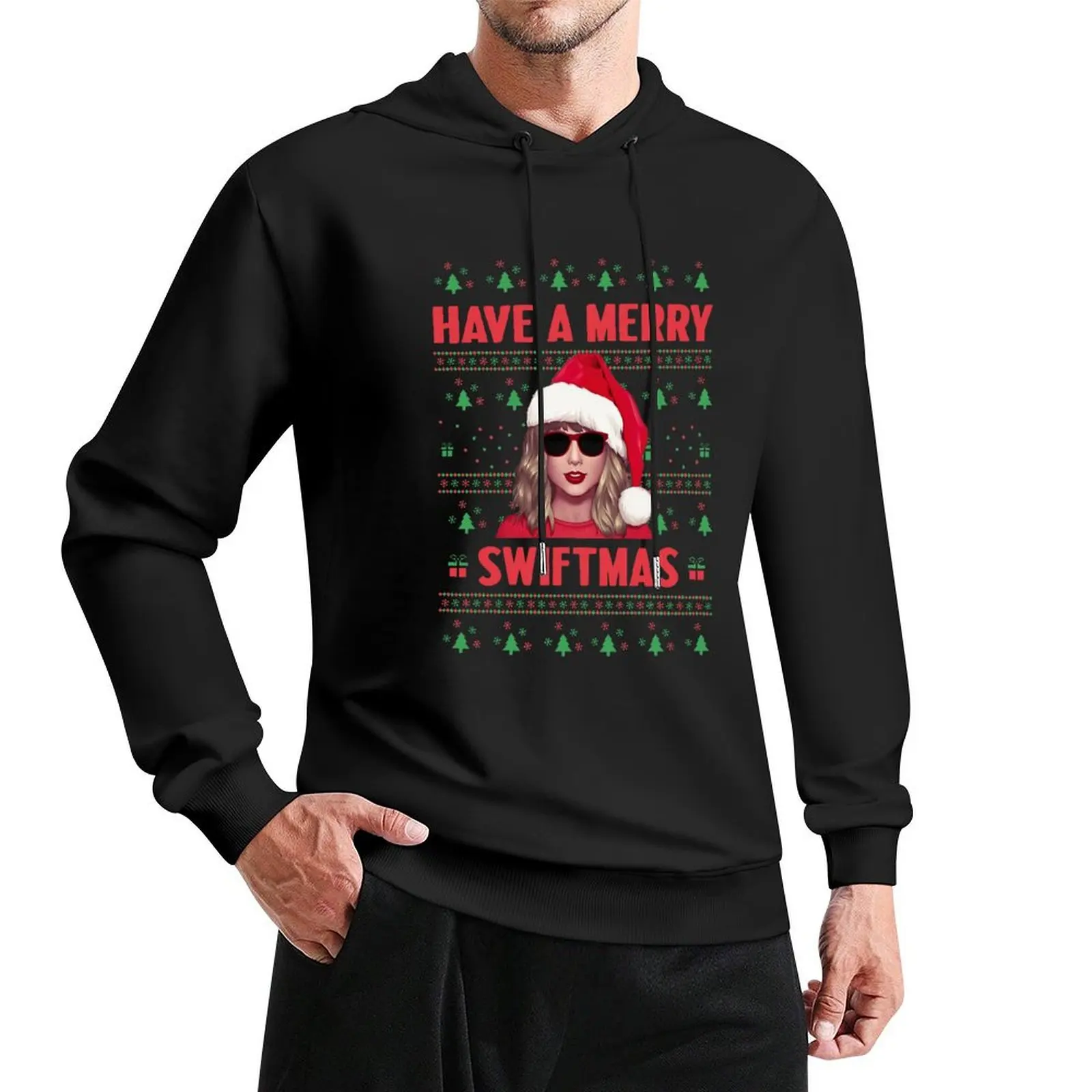 

Ugly Swiftmas Christmas Pullover Hoodie men's autumn clothes men's winter sweater new hooded tee