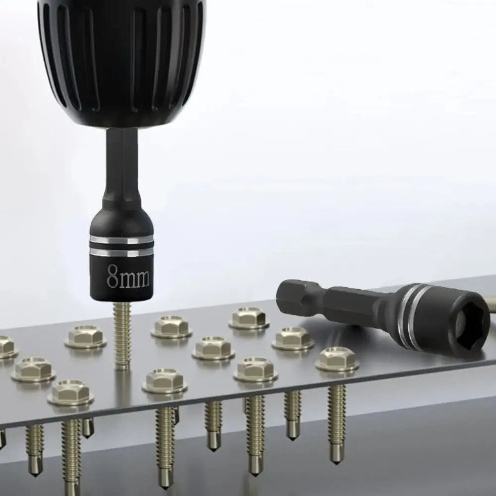 

8mm Size Magnetic Nut Screwdriver Hexagonal Socket Magnetic Design Hex Shank Driver High-quality Materials Length Hex Socket