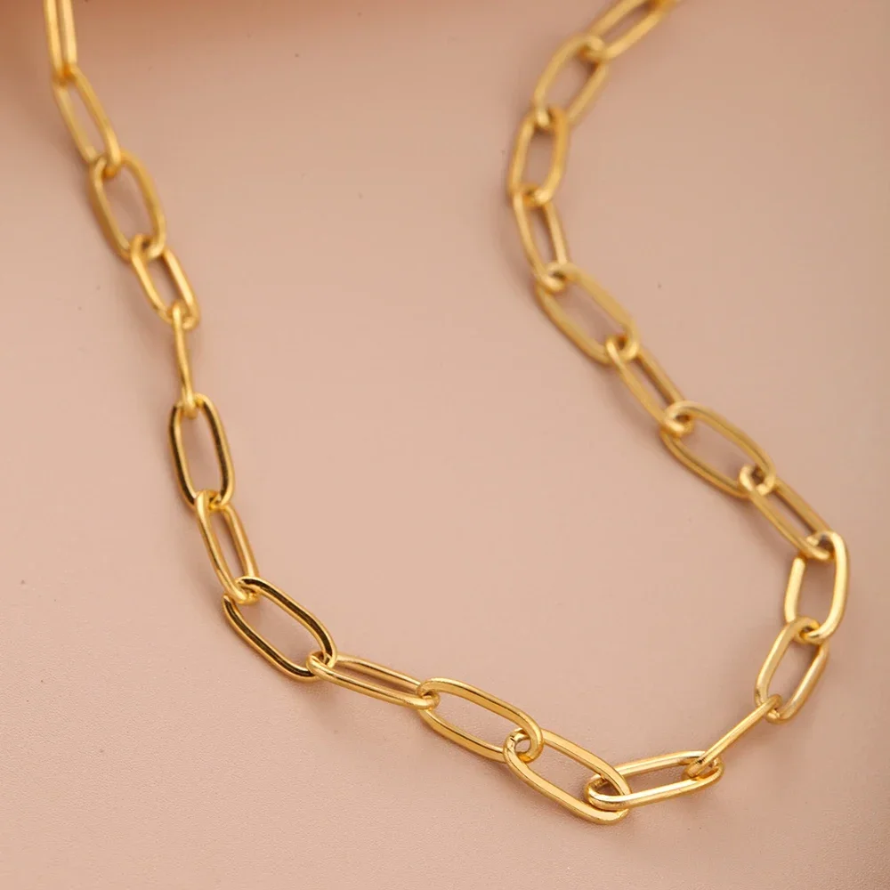 stainless steel jewelry Choker women\'s necklace stainless steel necklace fashionable and versatile jewelry gift 2025 women trend
