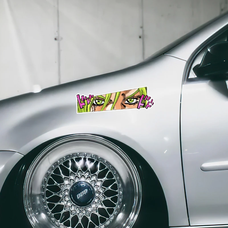 ملصقات JDM JOJO عيون Peering للسيارات ، جسم السيارة أنيمي ، زجاج النافذة ، الشارات الإبداعية ، لتقوم بها بنفسك الديكور الوفير ، والاكسسوارات #4