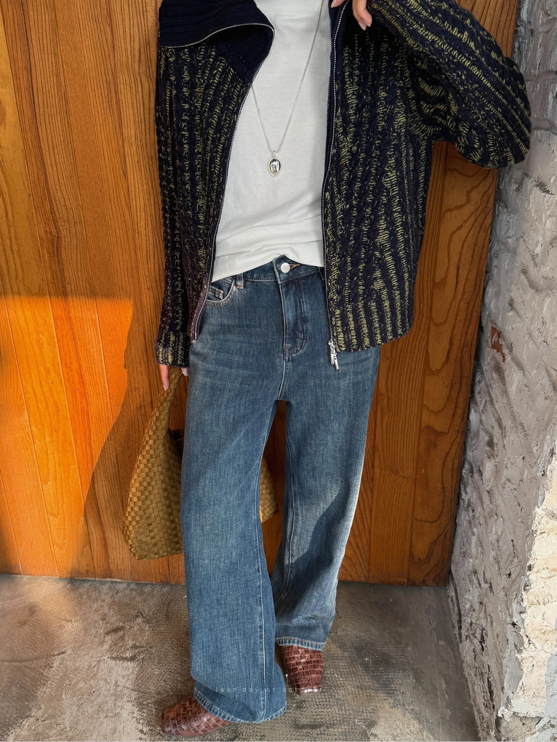 

LDOO OP Высокоэластичные удобные облегающие универсальные широкие джинсы на подкладке, удобные для кожи, женские повседневные хлопковые джинсы