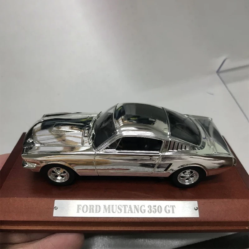 Diecast Original 1:43 Scale Ford Mustang 350 GT Simulation Alloy Model Static Display Collectible Souvenir Decoration Gift Toy