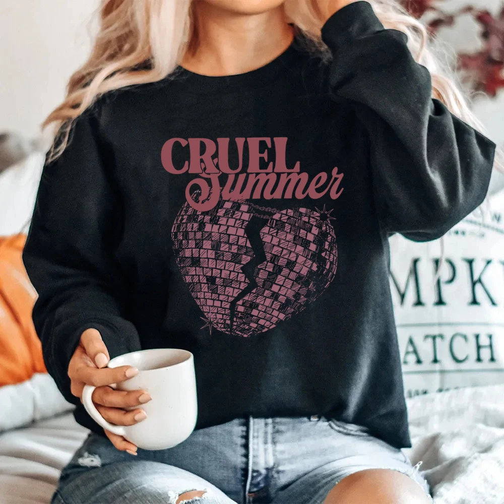 Vintage Cruel Summer Sweatshirt Eras Tour Mindnights Hoodie Lover Inspired Anti Hero Sweater Unisex Music Crewneck Sweatshirts