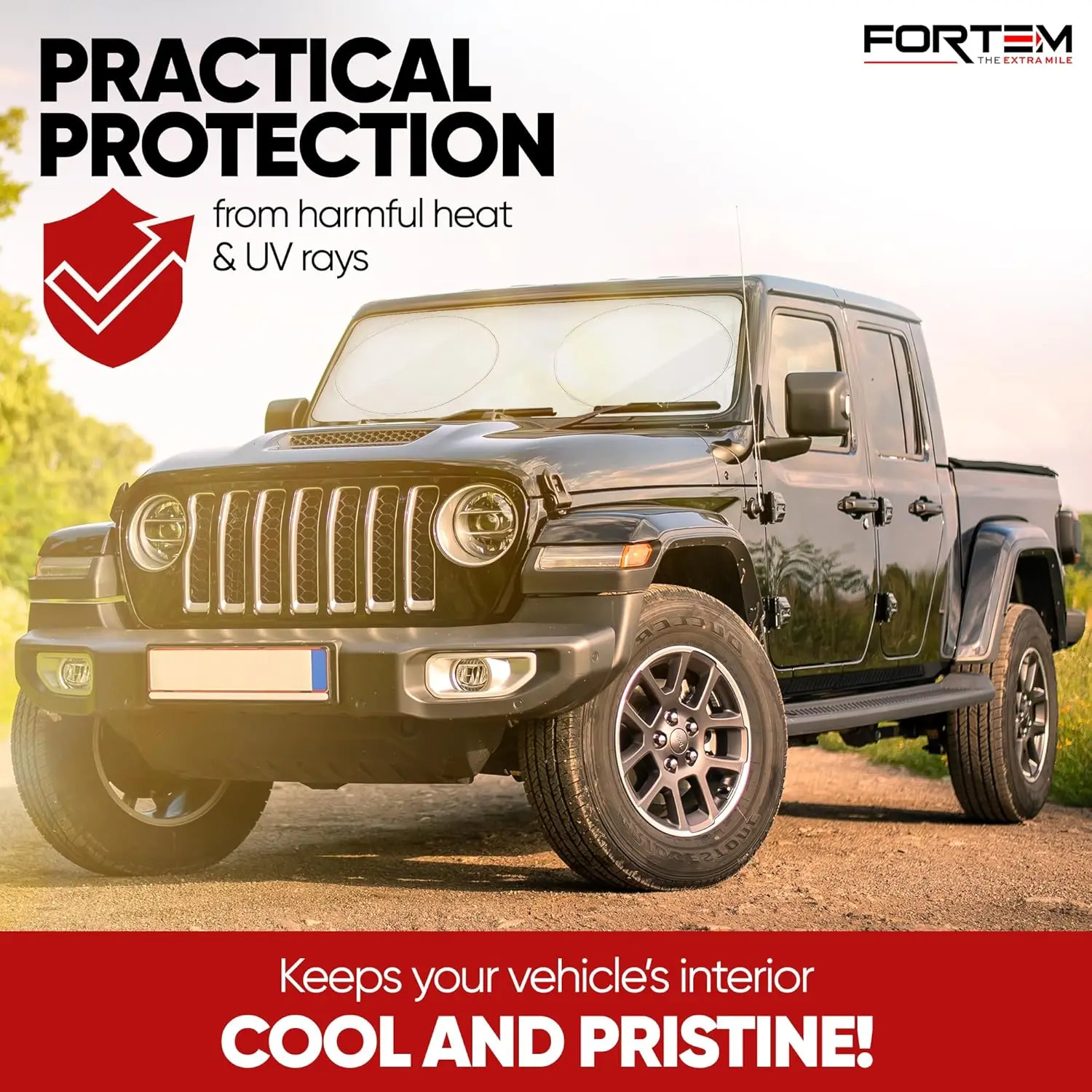 Parasol de coche para parabrisas, parasol reflectante para parabrisas, poliéster 240T, protección solar interior automotriz, calor definitivo