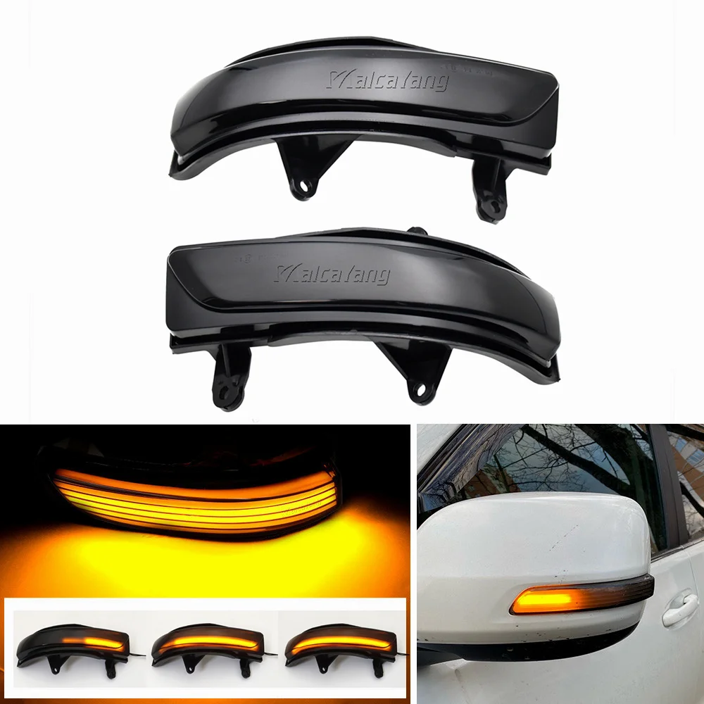 For Toyota Land Cruiser LC200 FJ200 Prado FJ150 2010-2020 LED Dynamic Side Mirror Turn Signal Light Indicator Blinker Sequential