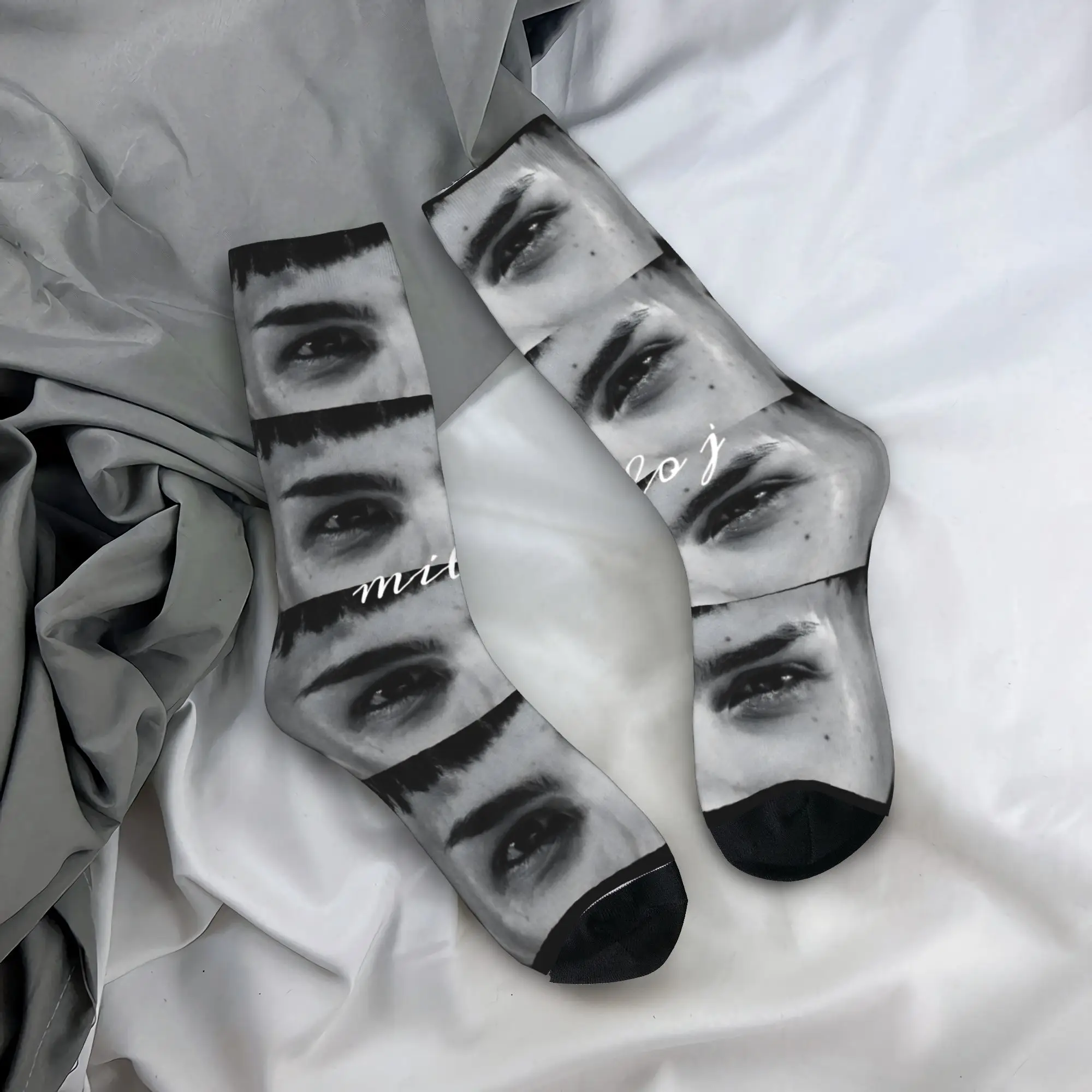 

Cool Rapper Milo J Basketball Socks Polyester Long Socks for Unisex Sweat Absorbing