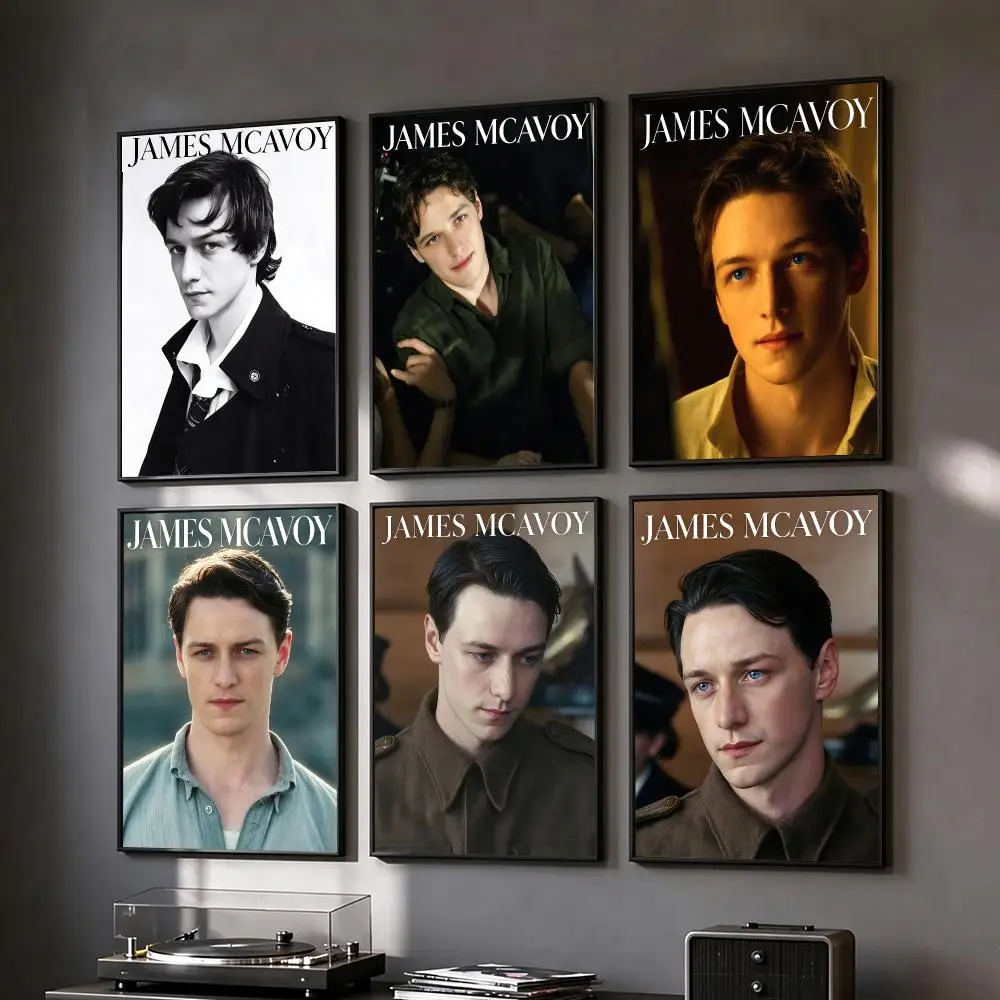 actor James McAvoy Poster Poster HD Printing Vintage Luxe Home Decor Wall Art for the Living Rooms Entryways Gift
