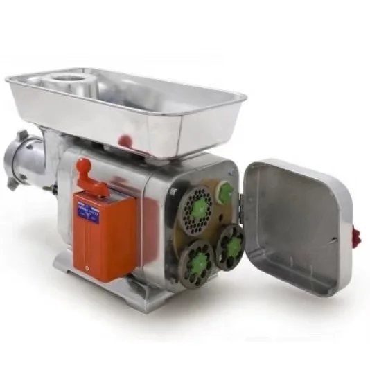 MH-437 Stainless Steel Electric Meat Grinder: Dual Voltage, Ideal for Sausage Making