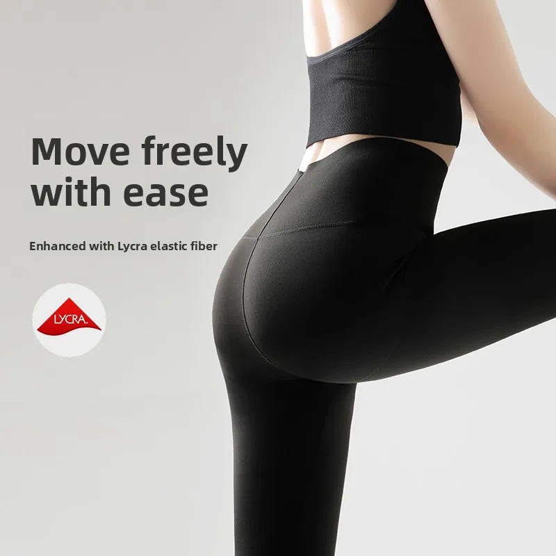 กางเกงโยคะผู้หญิง ยี่ห้อ Fitn ark รุ่นบาง สำหรับฤดูใบไม้ผลิและฤดูใบไม้ร่วง ใช้เป็นเสื้อคลุมด้านนอกได้ ช่วยยกกระชับสะโพก