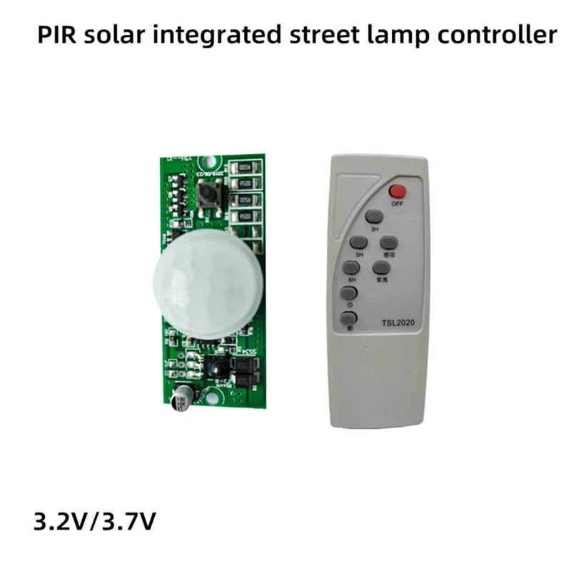 

A27F-Solar Street Lamp Controller Circuit Board With PIR Human Body Induction, 3.2V 3.7V Remote Control Function