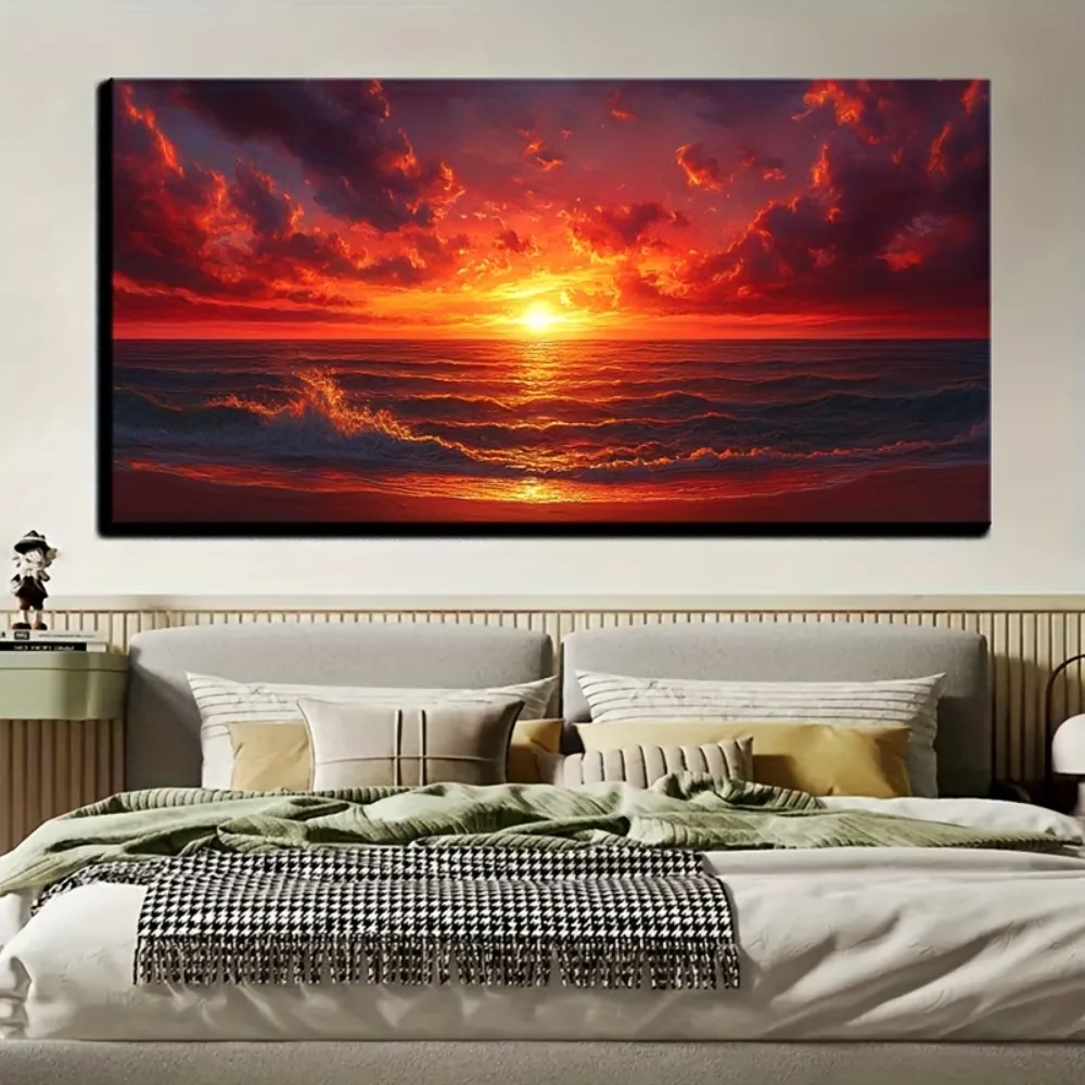 

Декоративная настенная картина на холсте из сосны с внутренней рамкой, картина с храмом солнечного облака, рамка из массива сосны толщиной 1,5 дюйма