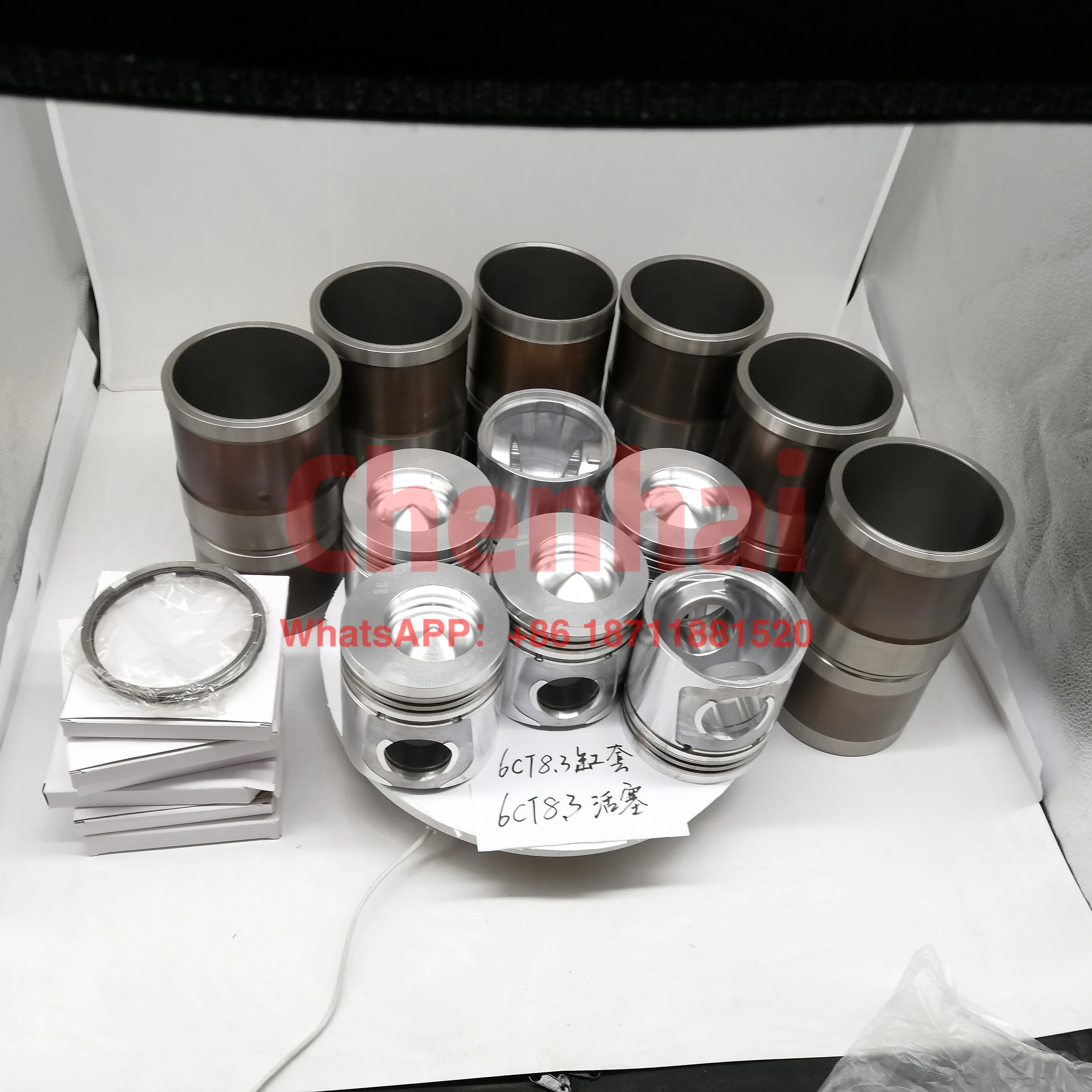 

Excavator liner kits 6CT8.3 Engine Kit With Full Liner Piston Ring Connect Rod Gasket For 6CT8.3 engine part