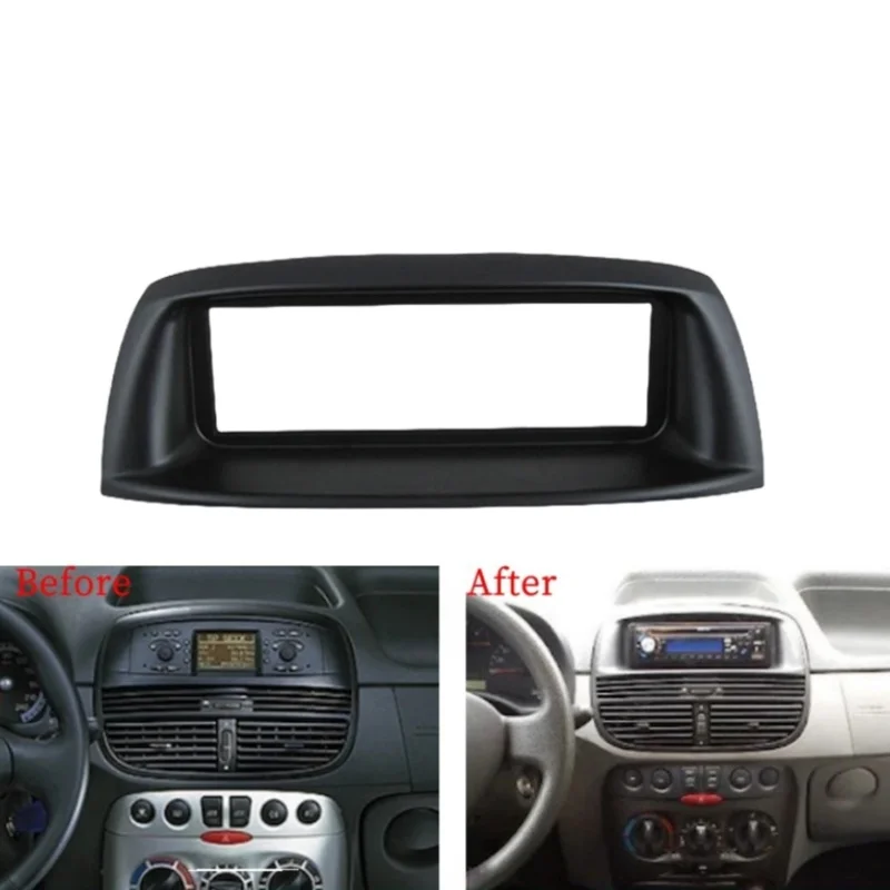 1DIN Car Fascia Radio Panel For Fiat Siena Punto Palio 500 Weekend Frame Kit Install Facia Face Plate