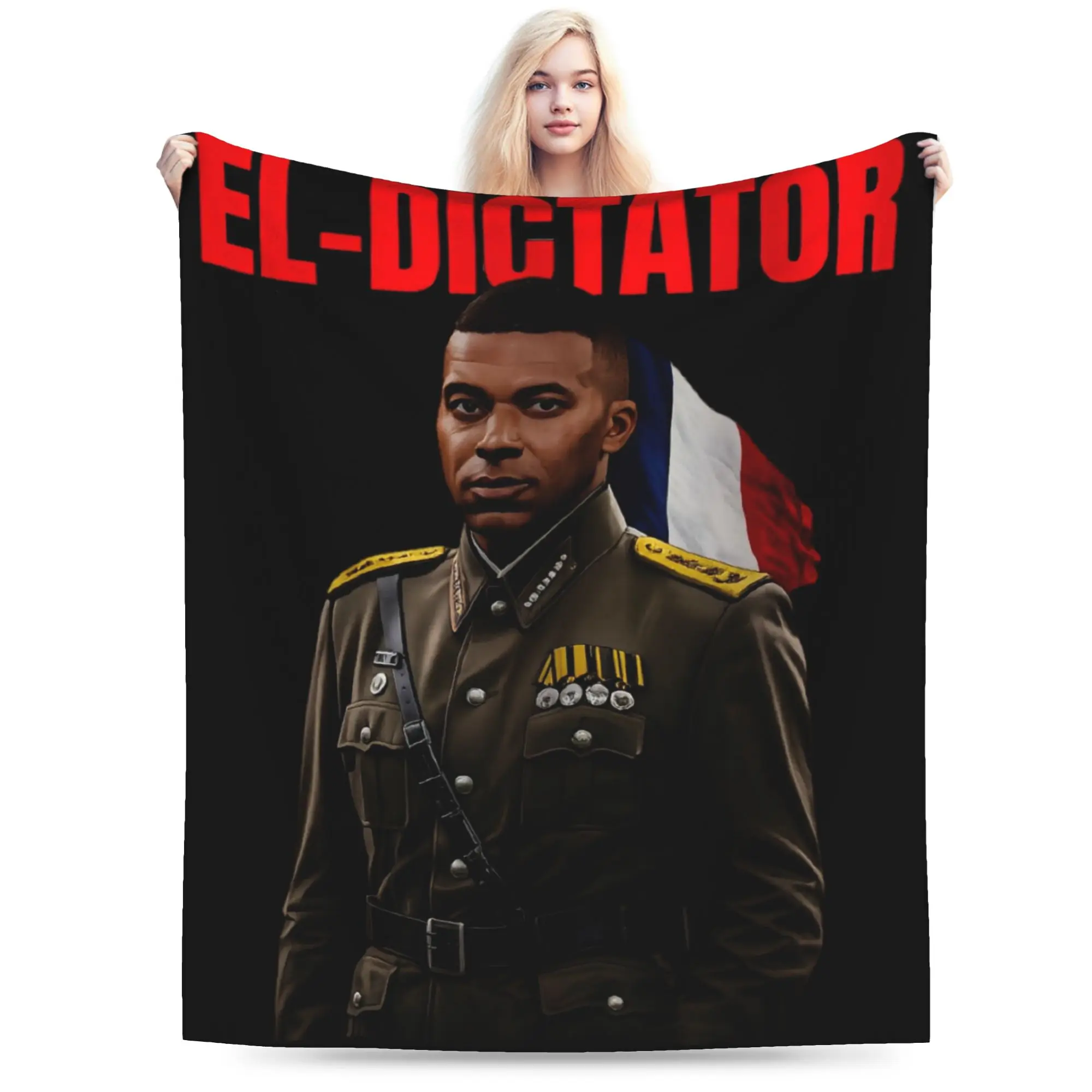 Kylians Mbappe Dictador Meme  Blanket Multiple Sizes Super Soft and Warm  Throw Blankets for Sofa Couch and Bed