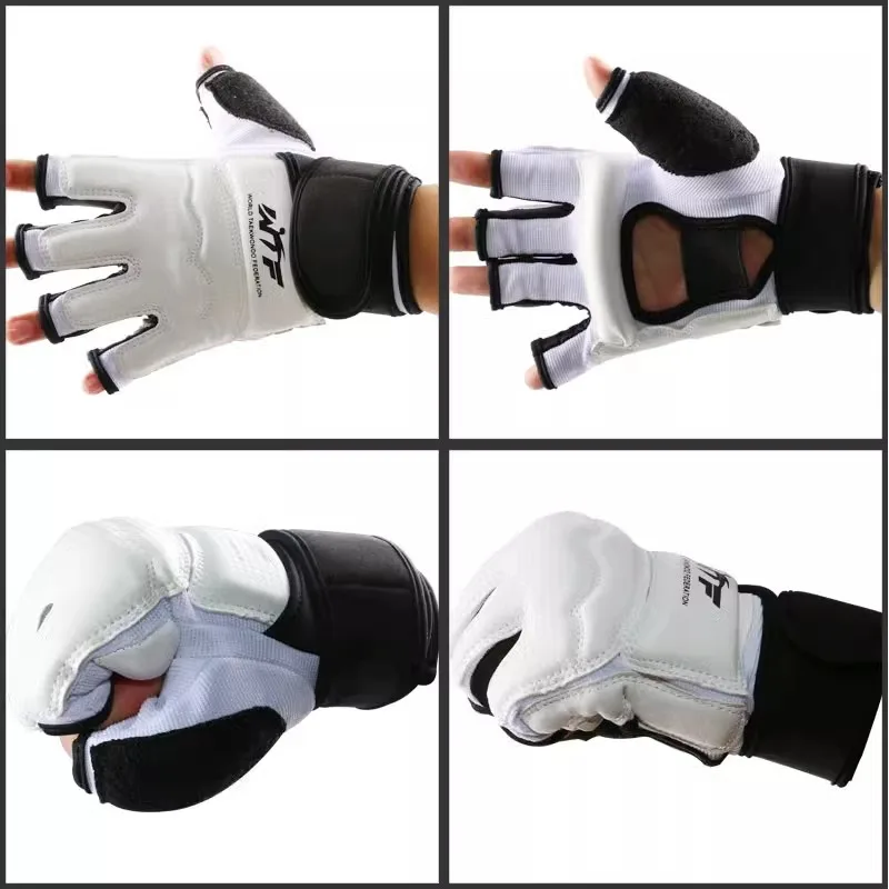Taekwondo Half Finger Hand Instep Guards Combo Protective Gear For Adult Kids Training Competition