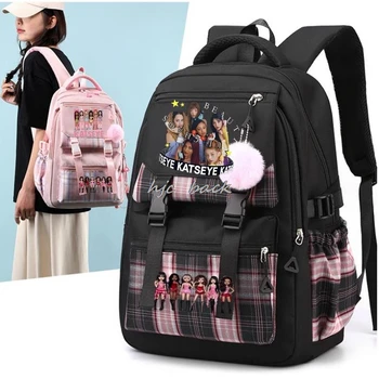 Hot Katseye Funny Print Mochila Gir'ls Boy's Back To School Book Bags,Teenagers Student Backpack Women's Travel Laptop Bagpack
