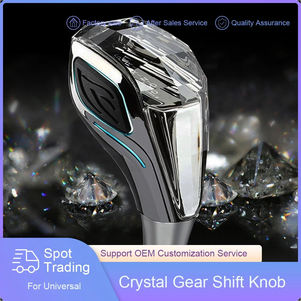 

Universal crystal Gear Shift Knob for Mazda Toyota Lexus Mitsubishi Volkswagen LED Light Change Handle Manual Lever Shift Heads