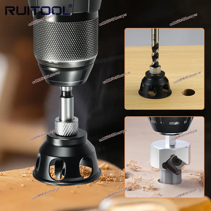 Vertical Punch Positioner Aluminum Alloy Straight Hole Driller Woodworking DIY Tool